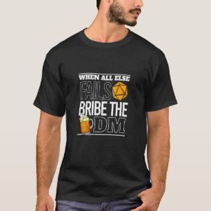 Camiseta Soborno De La Función Dm Rpg Tabletop Ttrpg Reprod