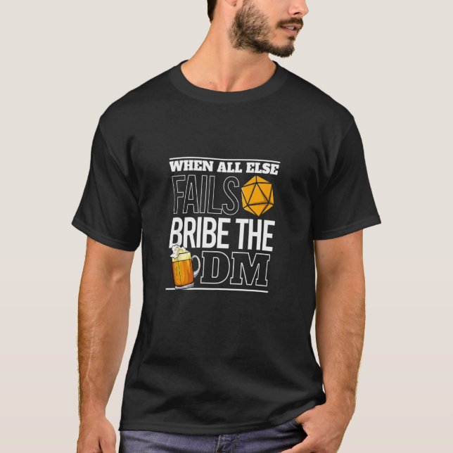 Camiseta Soborno De La Función Dm Rpg Tabletop Ttrpg Reprod (Anverso)