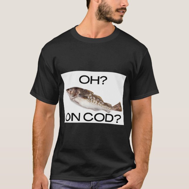 Camiseta ¿sobre bacalao? (Anverso)