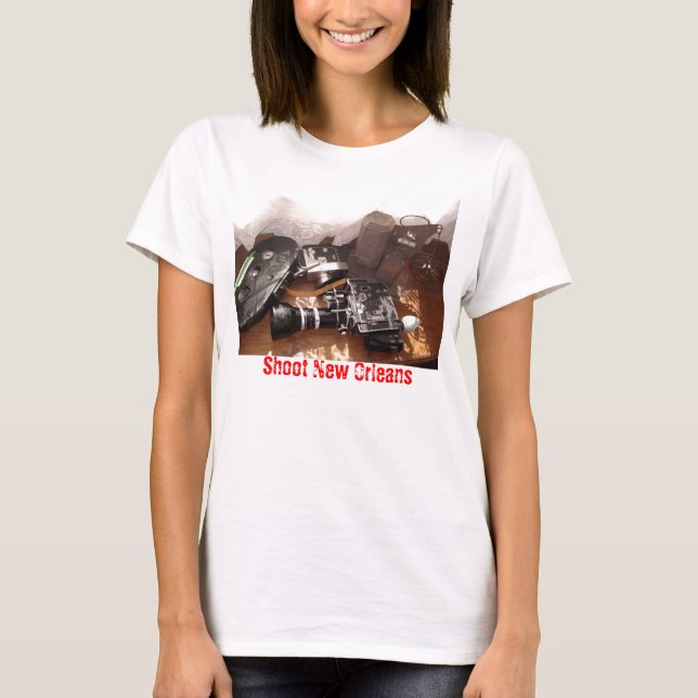 Camiseta sobre cine, lanzamiento New Orleans (Anverso)