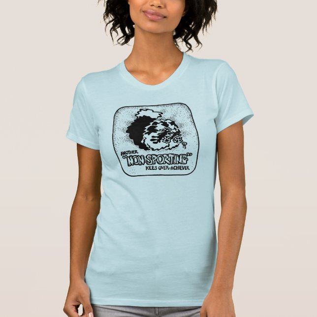 Camiseta sobre-cumplidor No-que se divierte (Anverso)