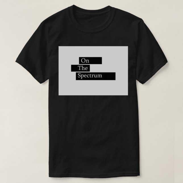 Camiseta Sobre el diseño del autismo del espectro (Diseño del anverso)