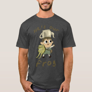 Camiseta Sobre el muro del jardín es nuestra rana linda Cot