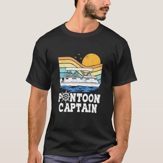 Camiseta Sobre El Pontoon De Toon En Bote Pontooning (Anverso)