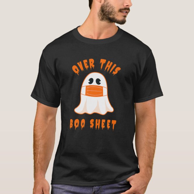 Camiseta Sobre esta divertida hoja de libros Fantasma Mas d (Anverso)