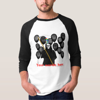 Camiseta Sobre la colina 1, sus palabras aquí