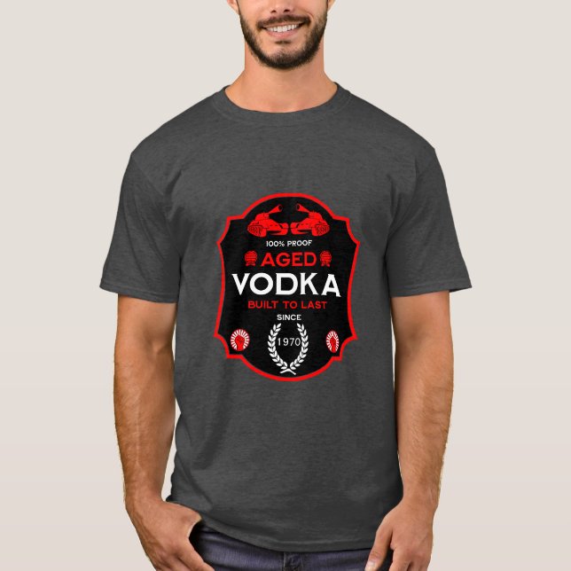 Camiseta Sobre La Colina A 40 Vodka Drinker (Anverso)