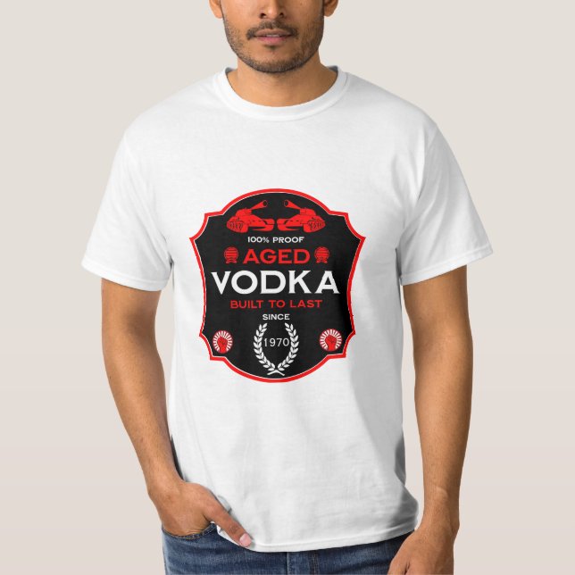 Camiseta Sobre La Colina A 40 Vodka Drinker (Anverso)