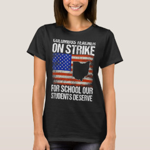 Camiseta Sobre la huelga, Colón Ohio Maestros nos vintage