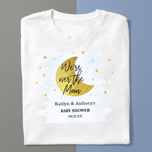 Camiseta Sobre la luna | Boys Baby Shower (Subido por el creador)