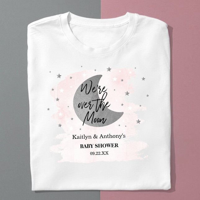 Camiseta Sobre la luna | CHICAS BABY SHOWER (Subido por el creador)
