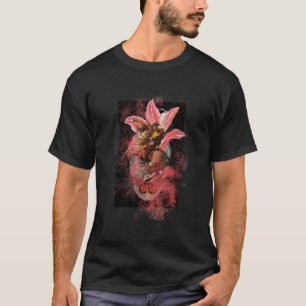Camiseta Sobre Las Alas De Una Pintura Original De Mariposa