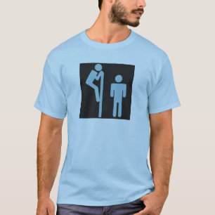 Camiseta Sobre lavabo del público del Voyeur del atisbador