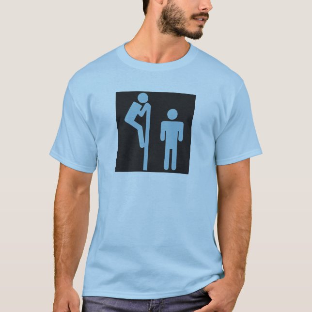 Camiseta Sobre lavabo del público del Voyeur del atisbador (Anverso)