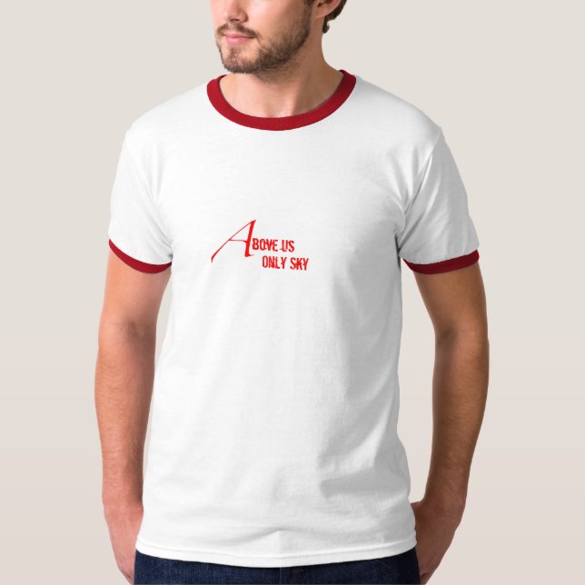 Camiseta Sobre nosotros solamente cielo (Anverso)