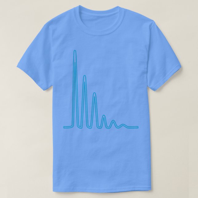 Camiseta Sobre pico masivo azul en fondo claro (Diseño del anverso)