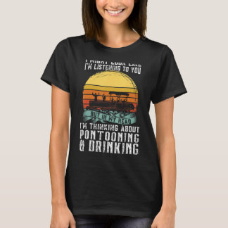 Camiseta sobre Pontooning y Beber Capitán de Bombeo