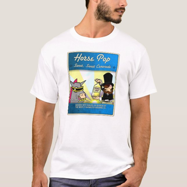 Camiseta Sobre todo estallido inofensivo del caballo (Anverso)