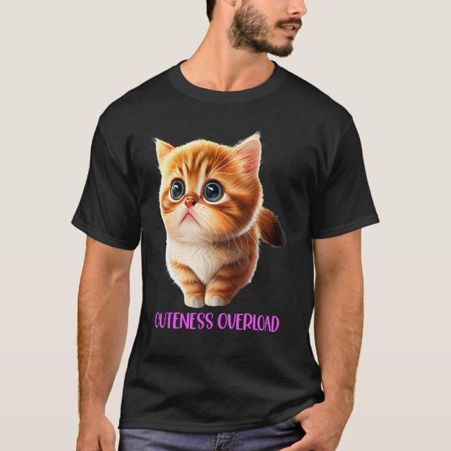 Camiseta Sobrecarga de cortesía Gatito Gato Gato Gatito Bon (Anverso)