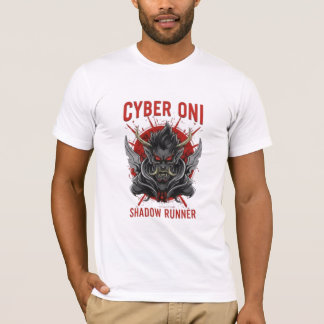 Camiseta Sobrecarga de la ciudad neón con fallas ciberpunk
