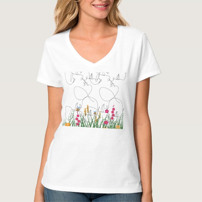 Camiseta sobredimensionada de las mujeres (Anverso)