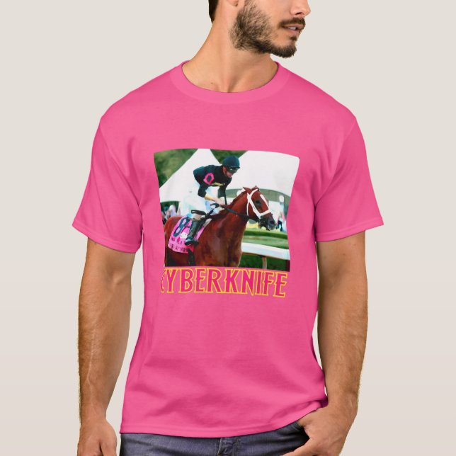 Camiseta Sobredimensionado de la carrera de caballos con bi (Anverso)