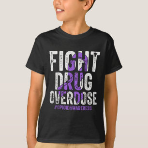 Camiseta Sobredosificación de medicamentos púrpura Cinta Op