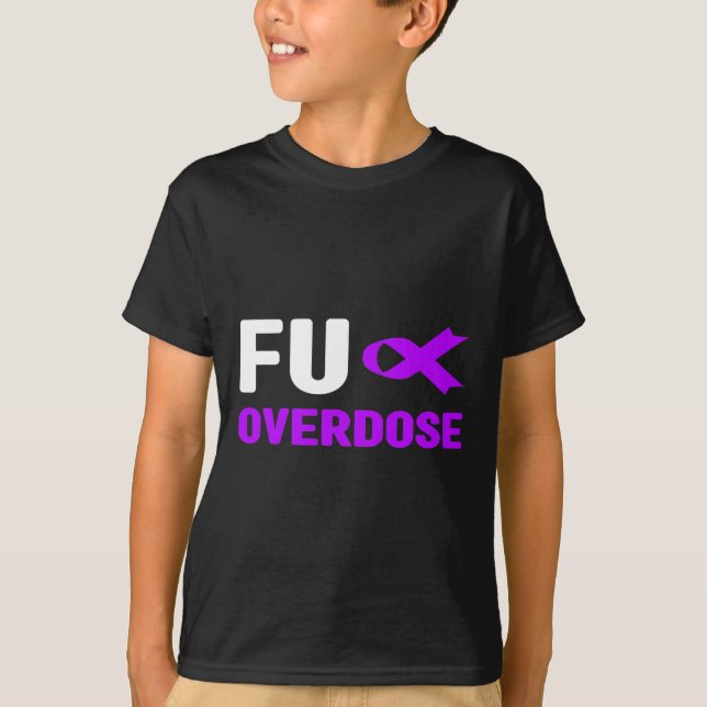 Camiseta Sobredosificación Fu - Conciencia sobre la adicció (Anverso)