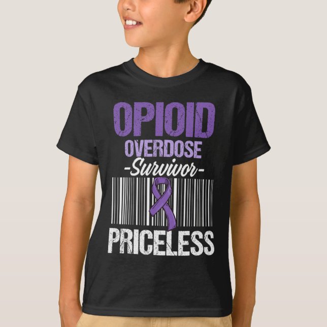 Camiseta Sobredosificación Opioide Sensibilización Sobreviv (Anverso)