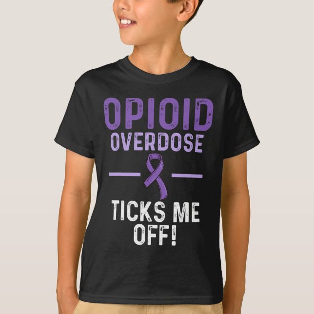 Camiseta Sobredosificación Opioide Sensibilización Sobreviv (Anverso)