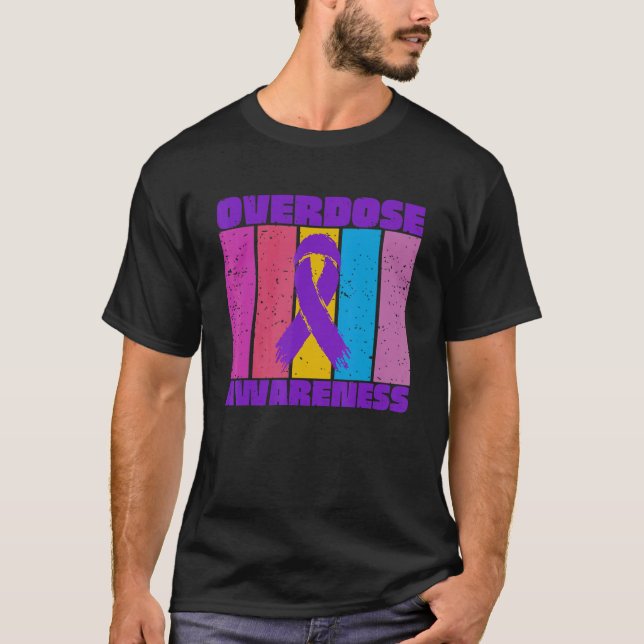 Camiseta Sobredosificación Sensibilización Retro Vintage (Anverso)
