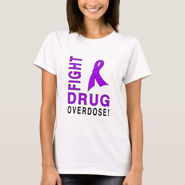 Camiseta Sobredosis de droga de la lucha (Anverso)