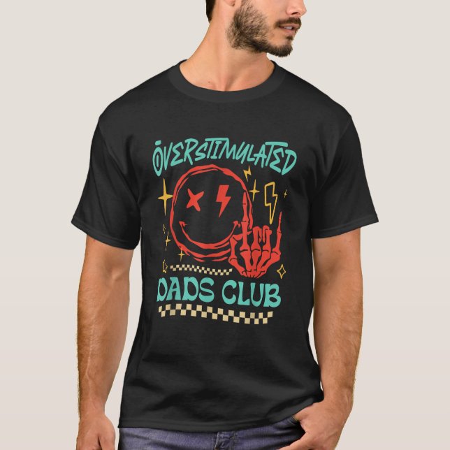 Camiseta Sobreestimulante Dads Club Sonrisa cara Skeleton M (Anverso)