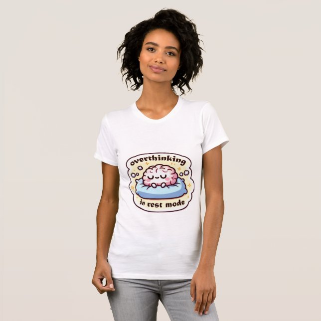 Camiseta Sobrepensar en Modo de Descanso (Anverso completo)