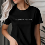 Camiseta Sobrepensaré este último Tee, Personalizado Minima<br><div class="desc">Sobrepensaré esta camiseta posterior. Es un regalo fantástico para los introvertidos.</div>