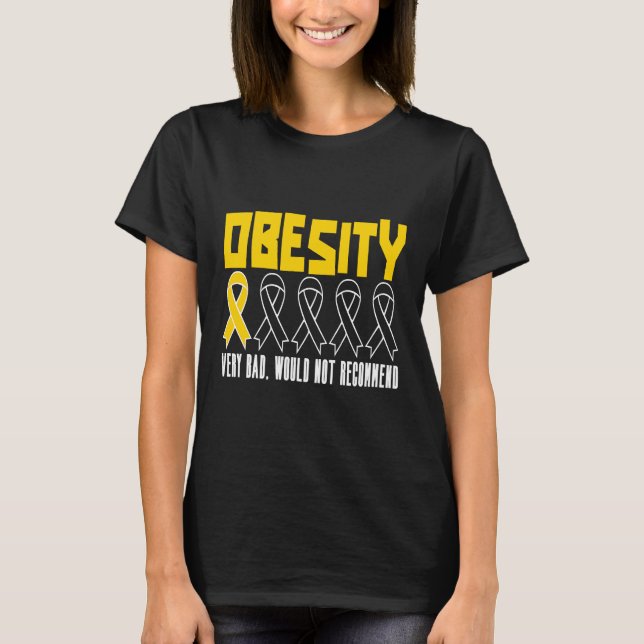 Camiseta Sobrepeso Grasa Obese Chubby Obesidad Conciencia (Anverso)
