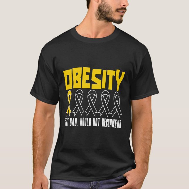 Camiseta Sobrepeso Grasa Obese Chubby Obesidad Conciencia (Anverso)