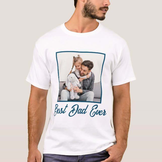 Camiseta Sobreposición de la foto del Día del Mejor Padre P (Anverso)