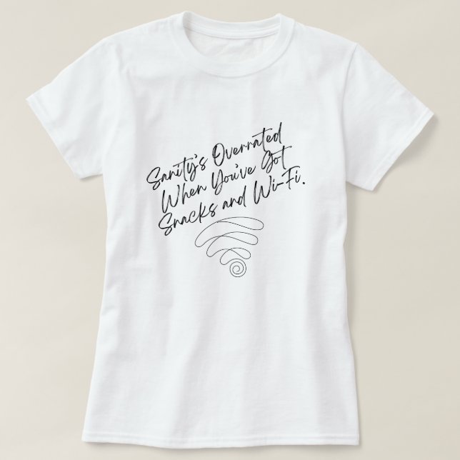 Camiseta Sobrevalorados por Sanity (Diseño del anverso)