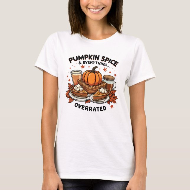 Camiseta Sobrevalorización de las especias de calabaza - Hu (Anverso)