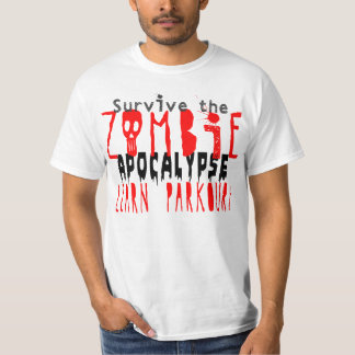 Camiseta Sobreviva la apocalipsis del zombi con Parkour