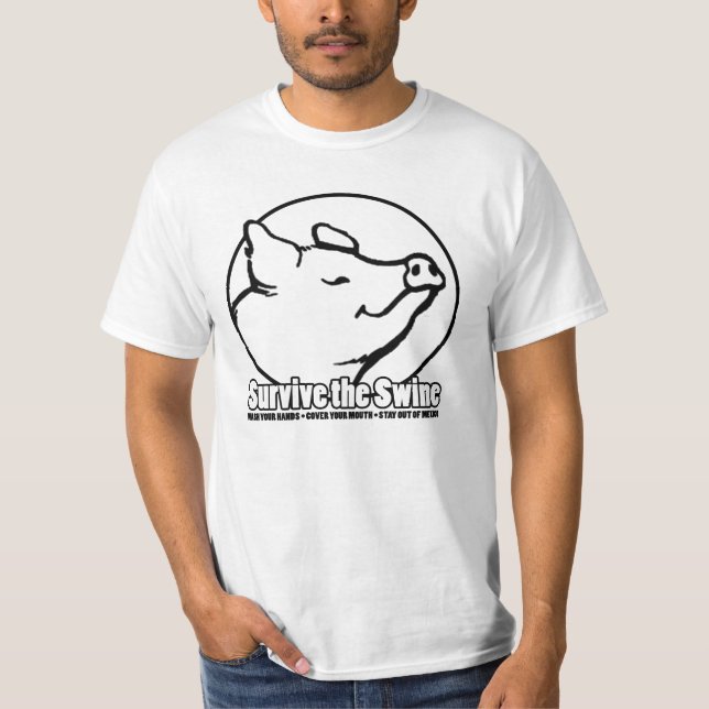 Camiseta SOBREVIVA los cerdos (Anverso)