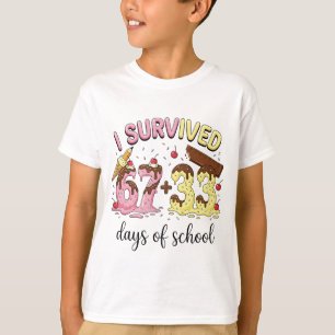 Camiseta Sobreviví 100 Días de Escuela 67 + 33 Helado