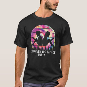 Camiseta Sobreviví 100 días de escuela para maestros de pre