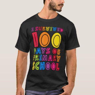 Camiseta Sobreviví 100 Días de Niños de Maestros de Escuela