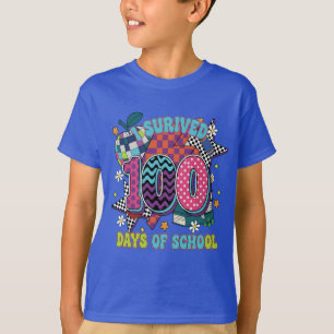 Camiseta Sobreviví 100 días de Regreso a la Escuela Colorid