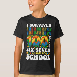 Camiseta Sobreviví 100 Días De Six Seven Quiero Decir De Es