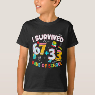 Camiseta Sobreviví 67 + 33 días de escuela Seis Siete Diver