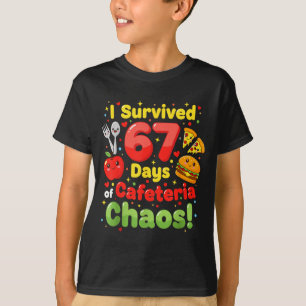 Camiseta Sobreviví 67 Días De Caos En La Cafetería Señora D