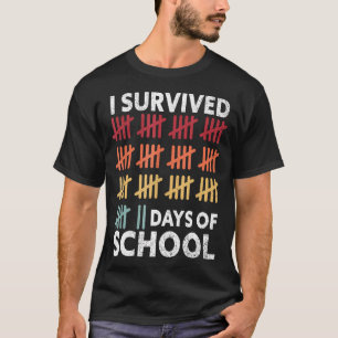 Camiseta Sobreviví 67 Días De Colegio Divertida Mat De Cálc